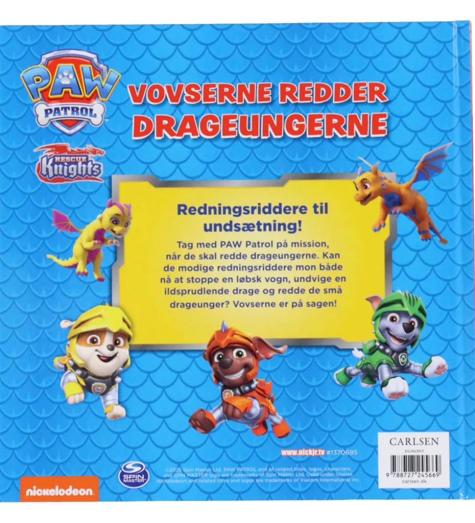Forlaget Carlsen Bog - Vovserne Redder Drageungerne - Paw Patrol