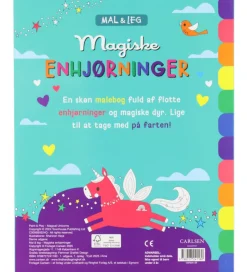 Forlaget Carlsen Malebog - Mal Og Leg: Magiske Enhjørninger