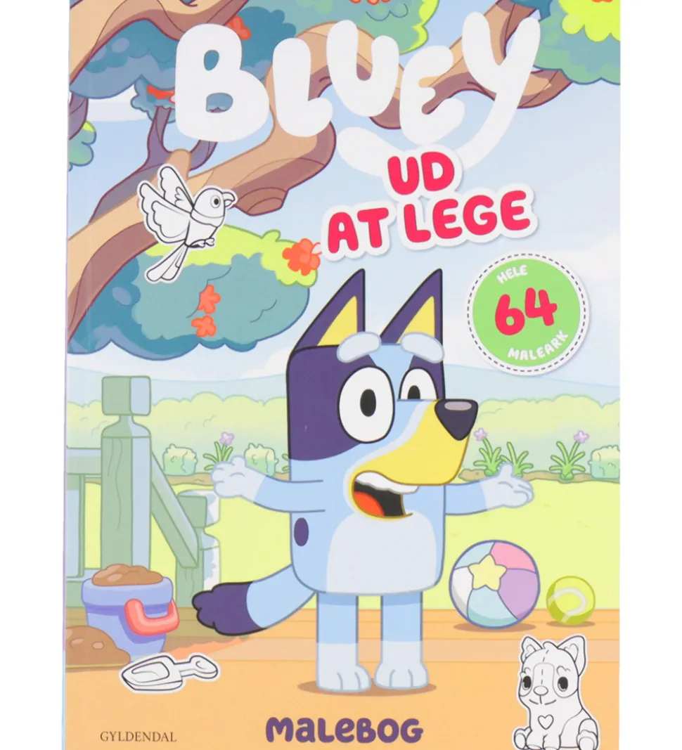 Forlaget Gyldendal Malebog - Bluey - Ud At Lege
