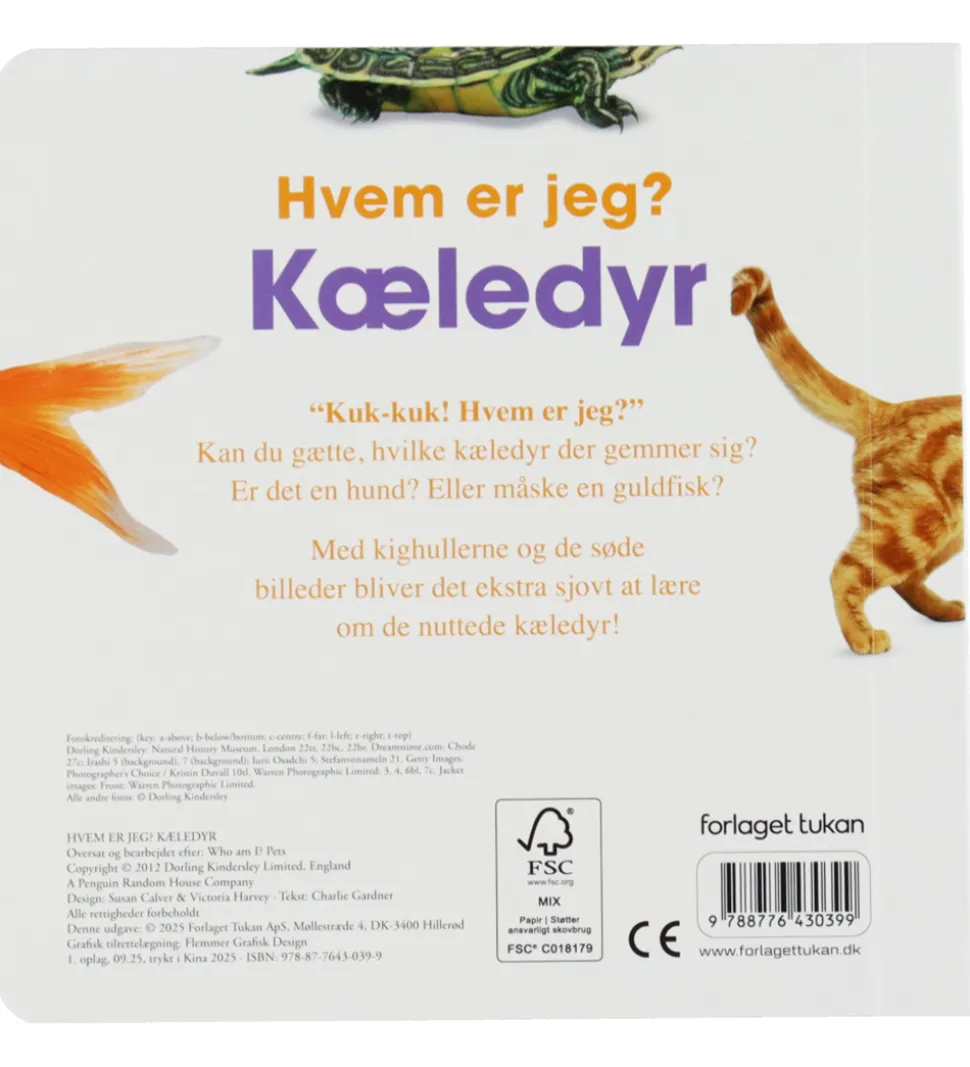 Forlaget Tukan Billedbog - Hvem Er Jeg? - Kæledyr - DA