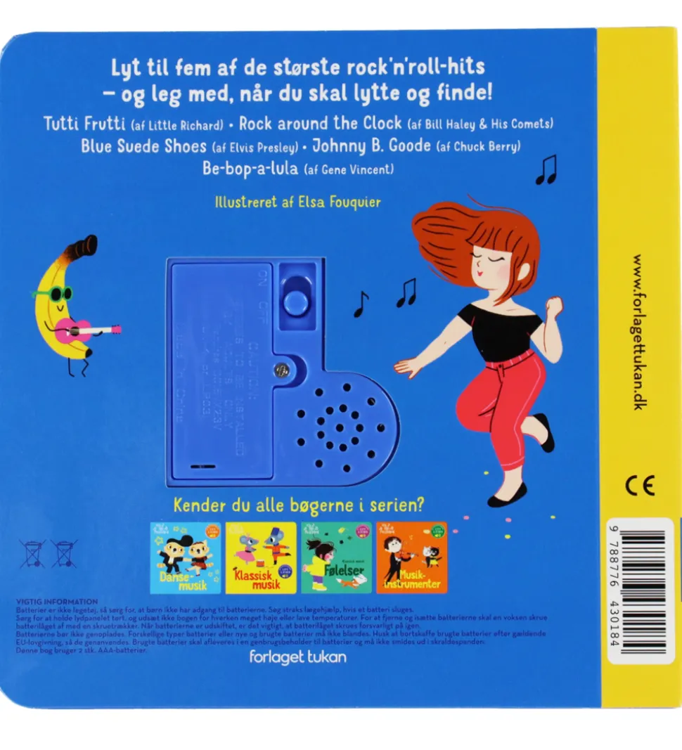 Forlaget Tukan Bog m. Lyd - Min Lille Musikbog - Rock'N'Roll Bab