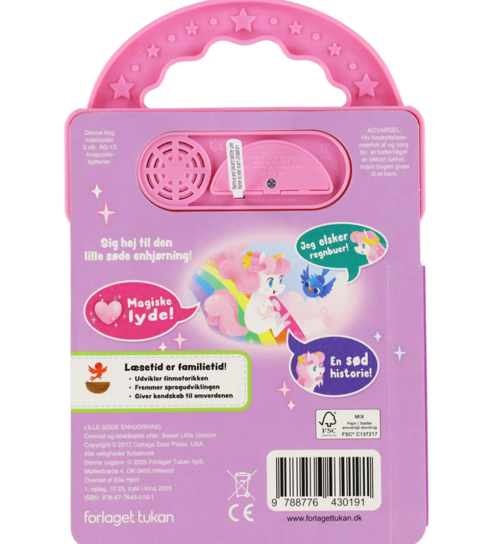Forlaget Tukan Bog m. Lyd - Lille Søde Enhjørning - DA