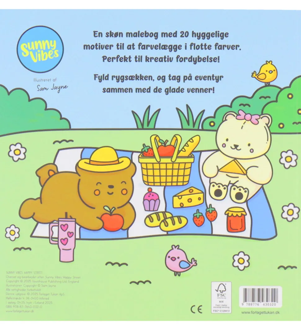 Forlaget Tukan Malebog - Cozy Time - Sunny Vibes: Happy Street
