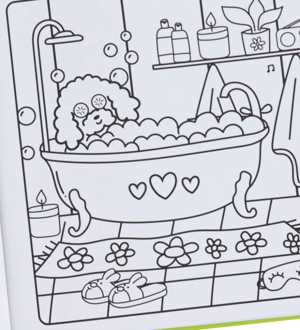 Forlaget Tukan Malebog - Cozy Colouring - Sunny Vibes - DA