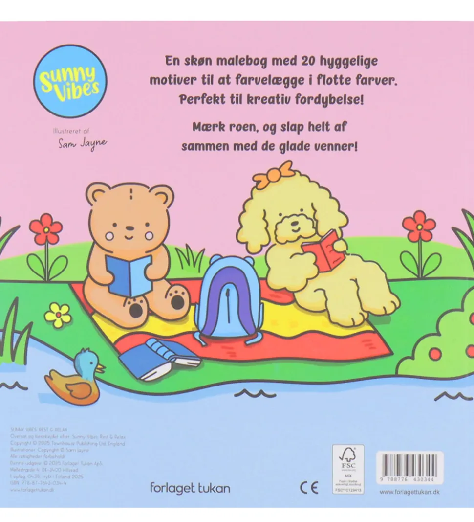Forlaget Tukan Malebog - Cozy Time - Sunny Vibes: Rest & Relax