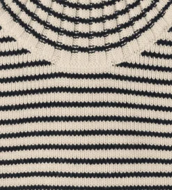 FUB Halsedisse - Strik - Uld - Ecru/Dark Navy