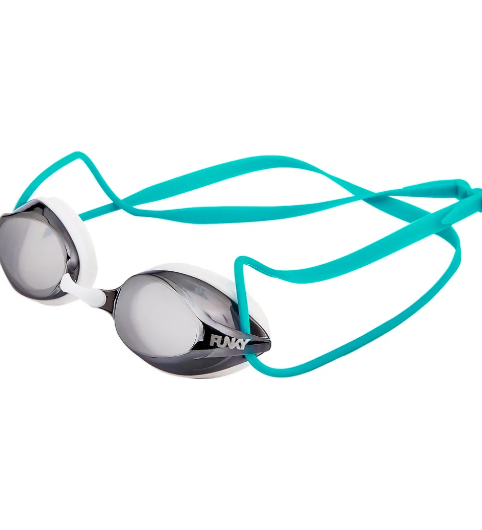 Funkita Svømmebriller - Training Machine - White Wash Mirrored