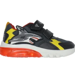 Geox Blinkesko - J Ciberdron - Dk Grey/Yellow