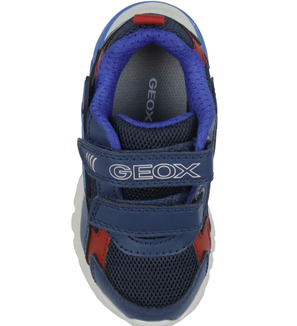 Geox Blinkesko - J Ciberdron - Navy/Rød