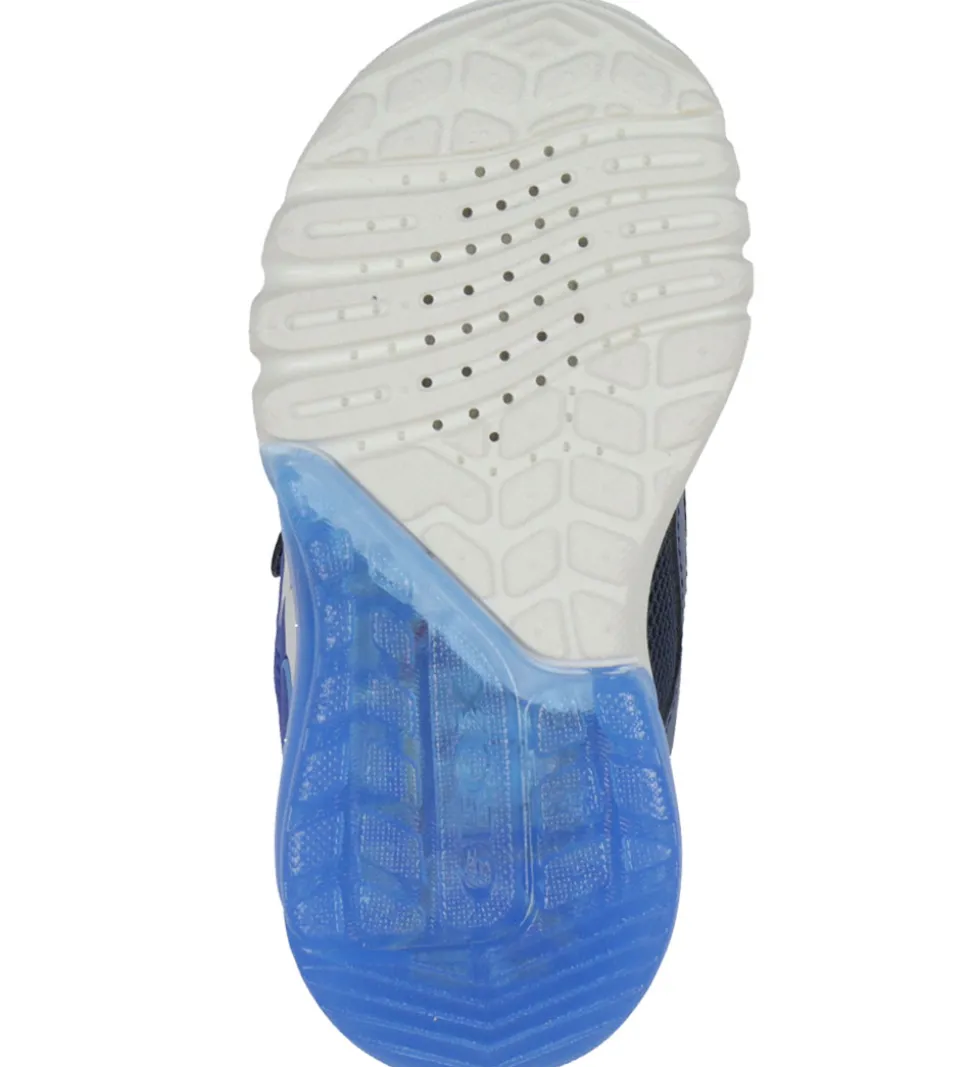 Geox Blinkesko - J Ciberdron - Navy/Rød