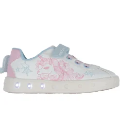 Geox Blinkesko - J Skylin - Hvid/Pink