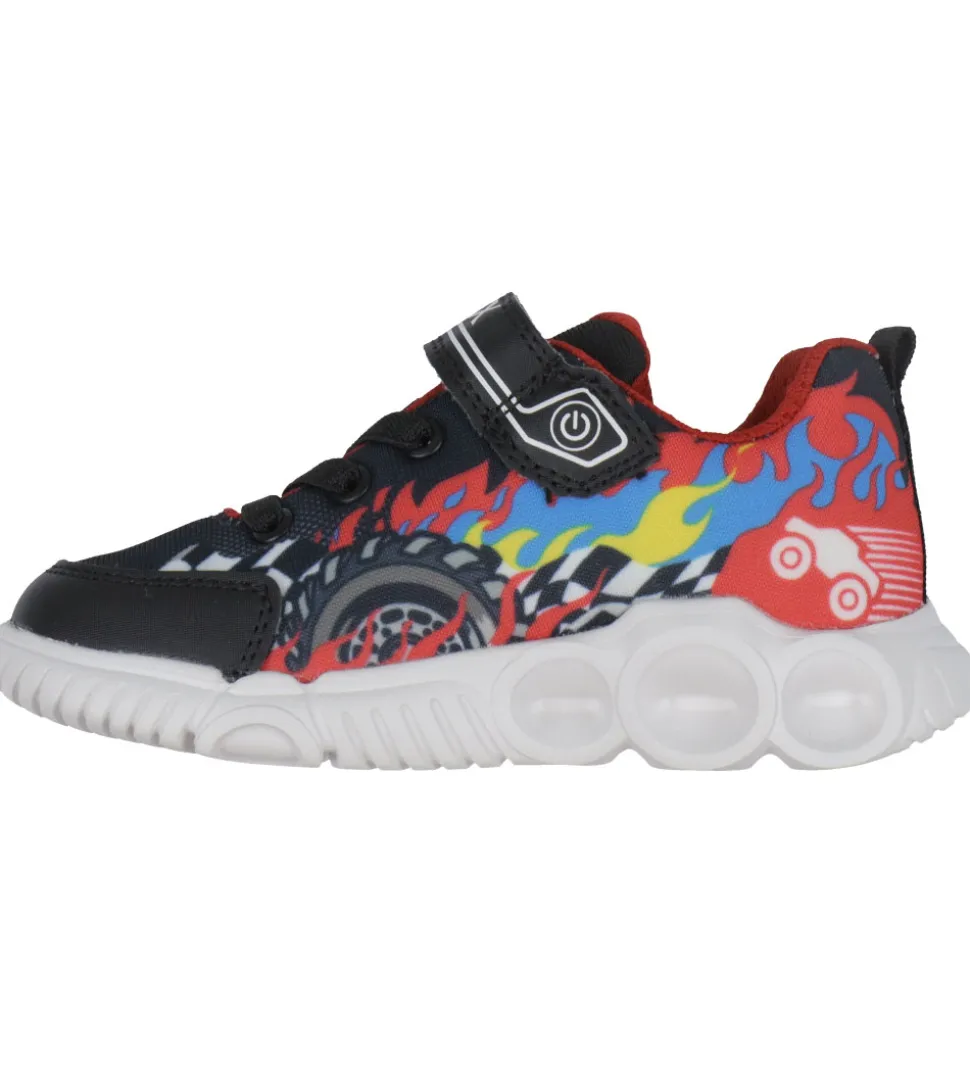 Geox Blinkesko - J Wroom - Sort/Rød