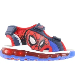 Geox Sandaler m. Lys - Android - Marvel Spider-Man - Navy/Red