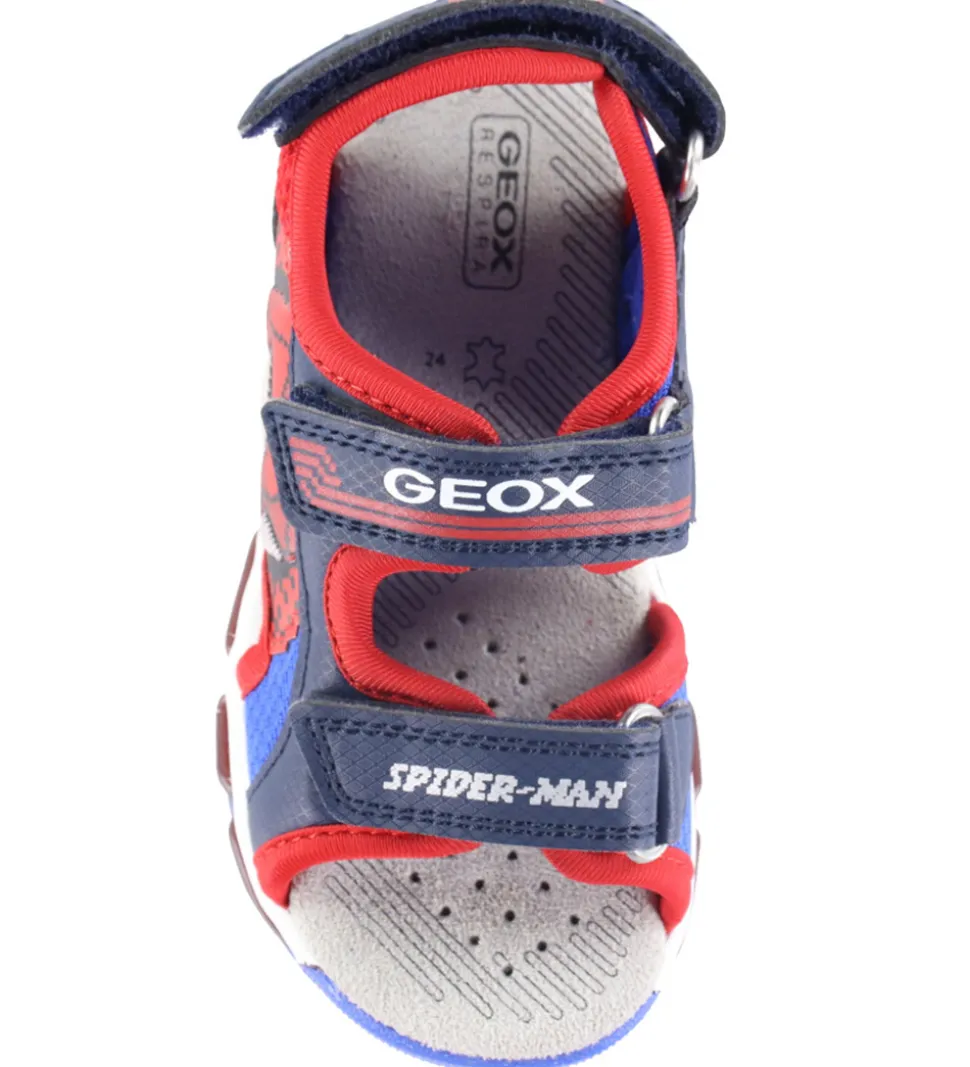Geox Sandaler m. Lys - Android - Marvel Spider-Man - Navy/Red