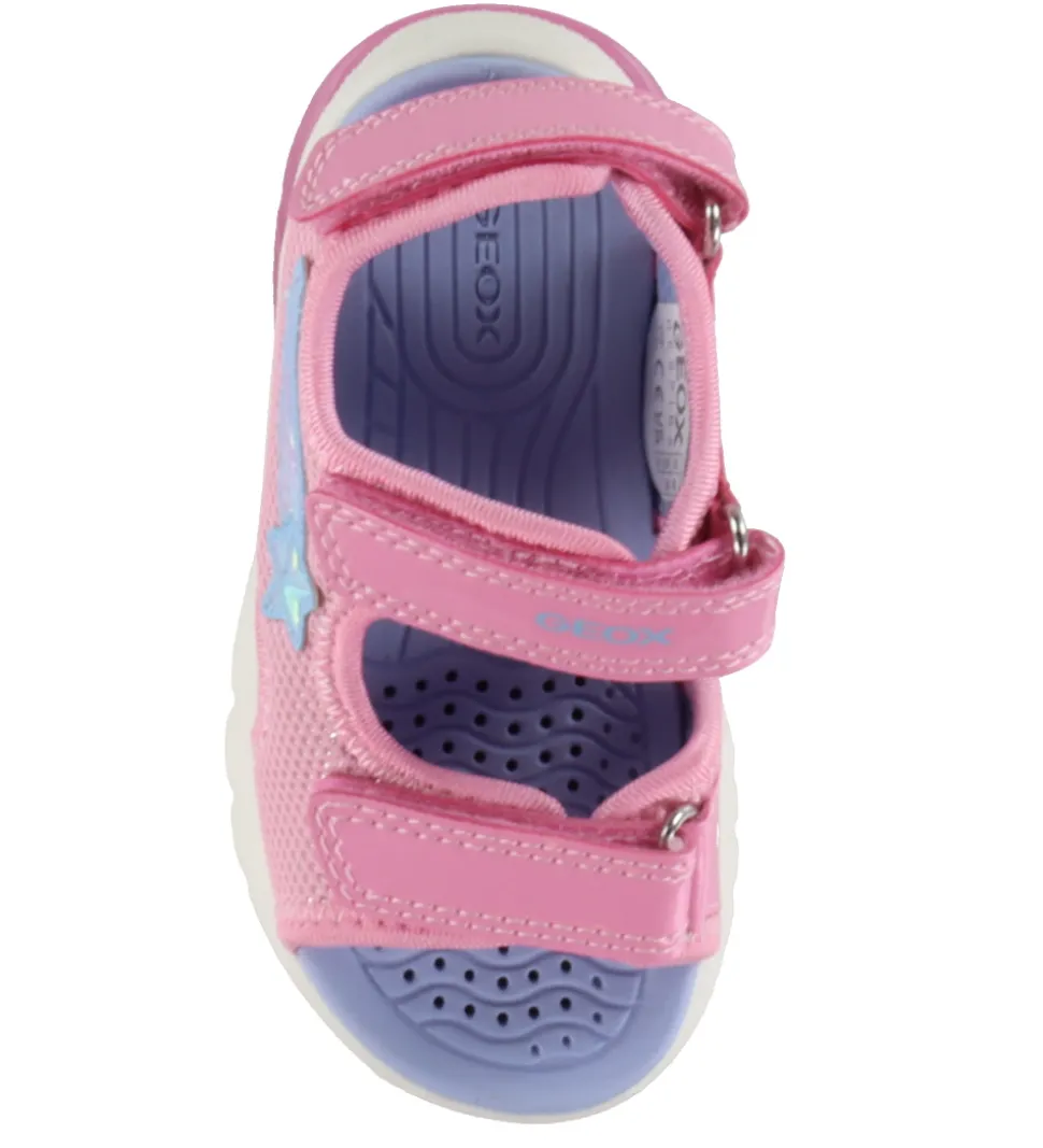 Geox Sandaler m. lys - Ciberdron - Pink/LT Sky