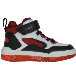 Geox Støvler m. Lys - Buzzerlight - Hvid/Rød