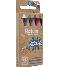 Grim Tout Teatersminke - 4 Farveblyanter - Splash