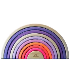 Grimms Trælegetøj - Regnbue - 10 Dele - Neonpink