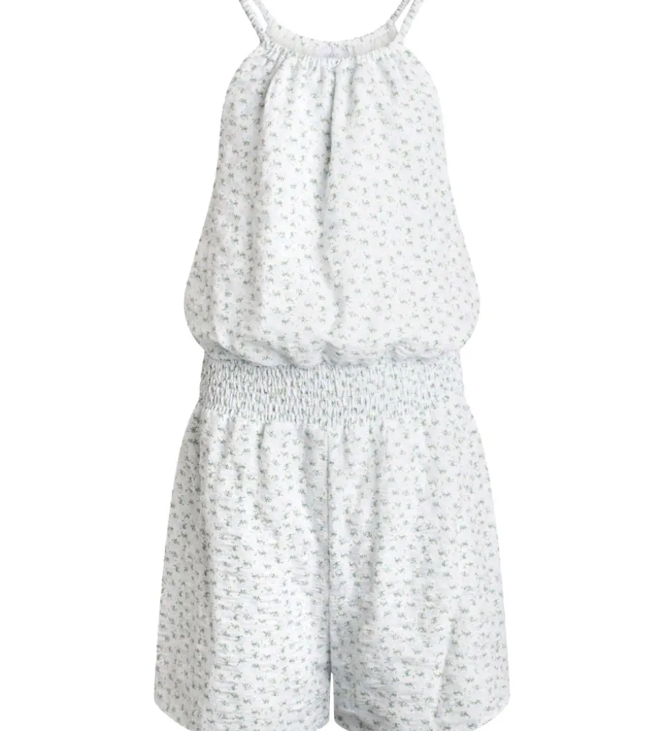 Grunt Buksedragt - Zennia - Hvid m. Lyseblå