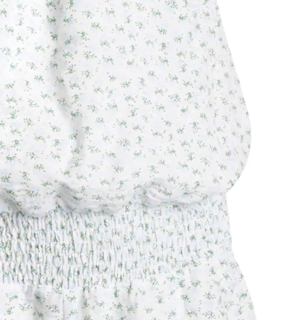 Grunt Buksedragt - Zennia - Hvid m. Lyseblå