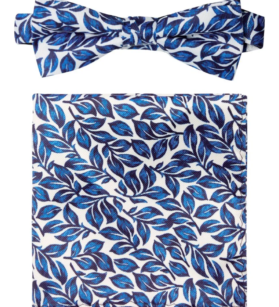 Grunt Butterfly m. Lommetrøklæde - Our Leaf - Blue Flower