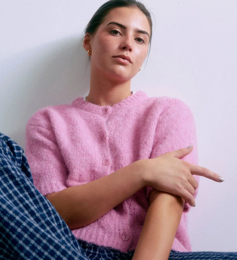 Grunt Cardigan - Strik - GrEvissa - Rose