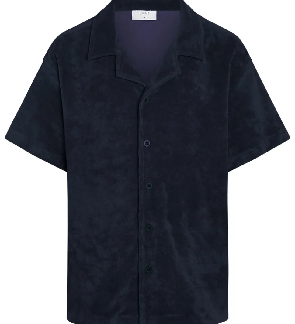 Grunt Skjorte - GRAugust Terry - Navy