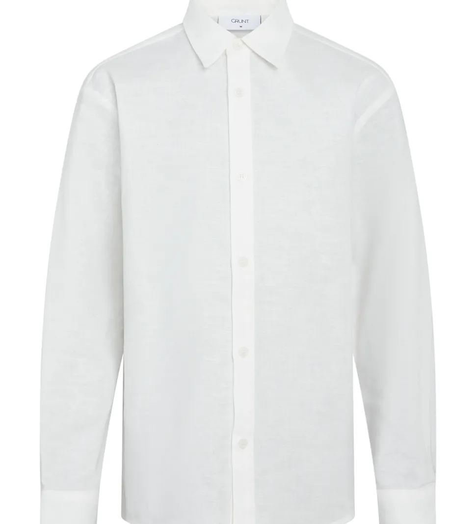 Grunt Skjorte - Herstal - Hør - Hvid