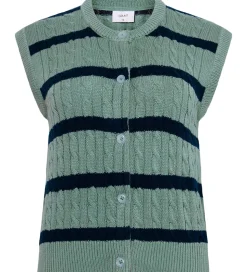 Grunt Vest - Strik - GrLine - Dust Green/Navy