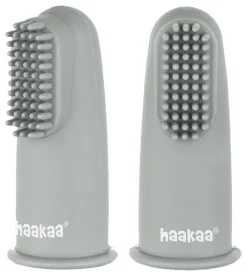 Haakaa Fingertandbørster - 2-pak - Suva Grey