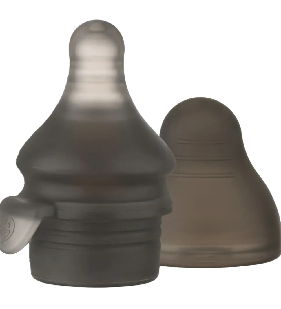 Haakaa Flaskesut til Silikonepose - Sort