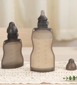 Haakaa Flaskesutter til Silikonepose - 2-pak - Sort