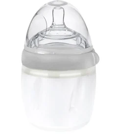 Haakaa Sutteflaske - 160 ml - Silikone - Grå