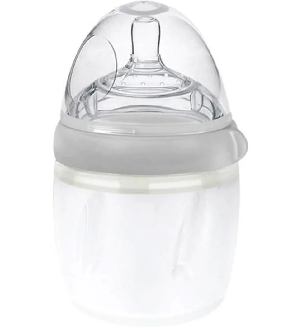 Haakaa Sutteflaske - 160 ml - Silikone - Grå