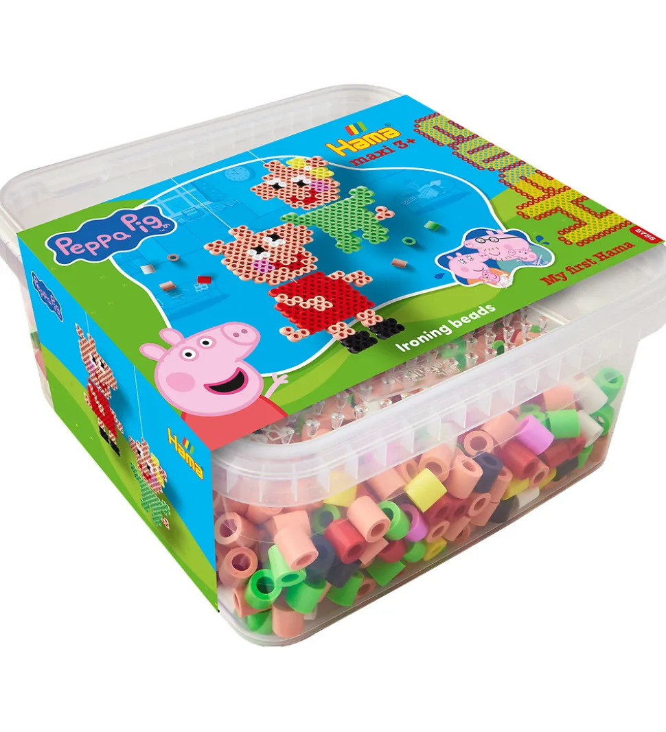 Hama Maxi Perler - Gurli Gris + Lillesøster Evie - 900 Stk.