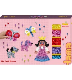 Hama Maxi Perlesæt - 900 stk. + 3 Plader - Prinsesse