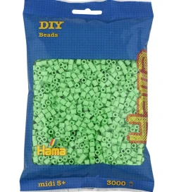 Hama Midi Perler - 3000 stk. - 115 Klar Grøn