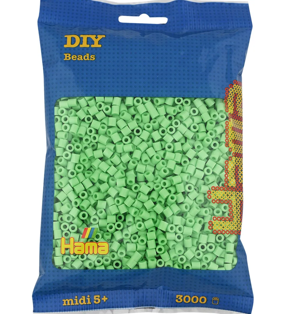 Hama Midi Perler - 3000 stk. - 115 Klar Grøn