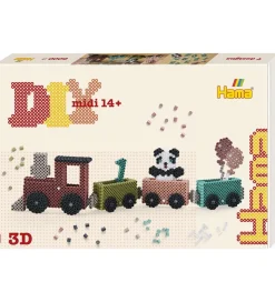 Hama Midi Perlesæt - Art - 3D - 6000 stk. - Fødselsdagstog