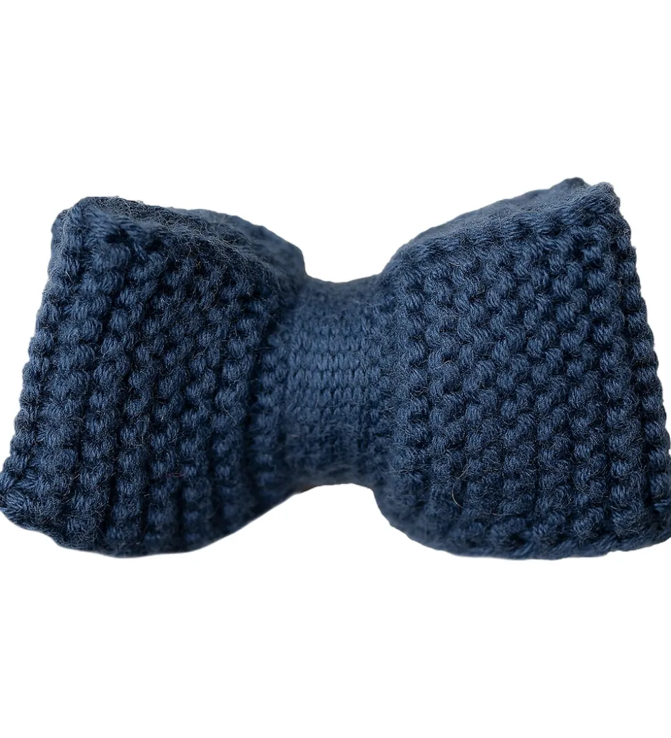 Hanevild Hårspænde m. Sløjfe - Strik - Tanja - Ensign Blue