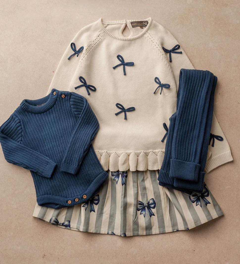 Hanevild Leggins - Strik - Lynge - Ensign Blue