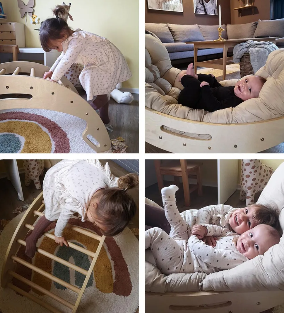 Hemmingsen Kids Klatrebue - Luna - 90x45x48 cm - Nature