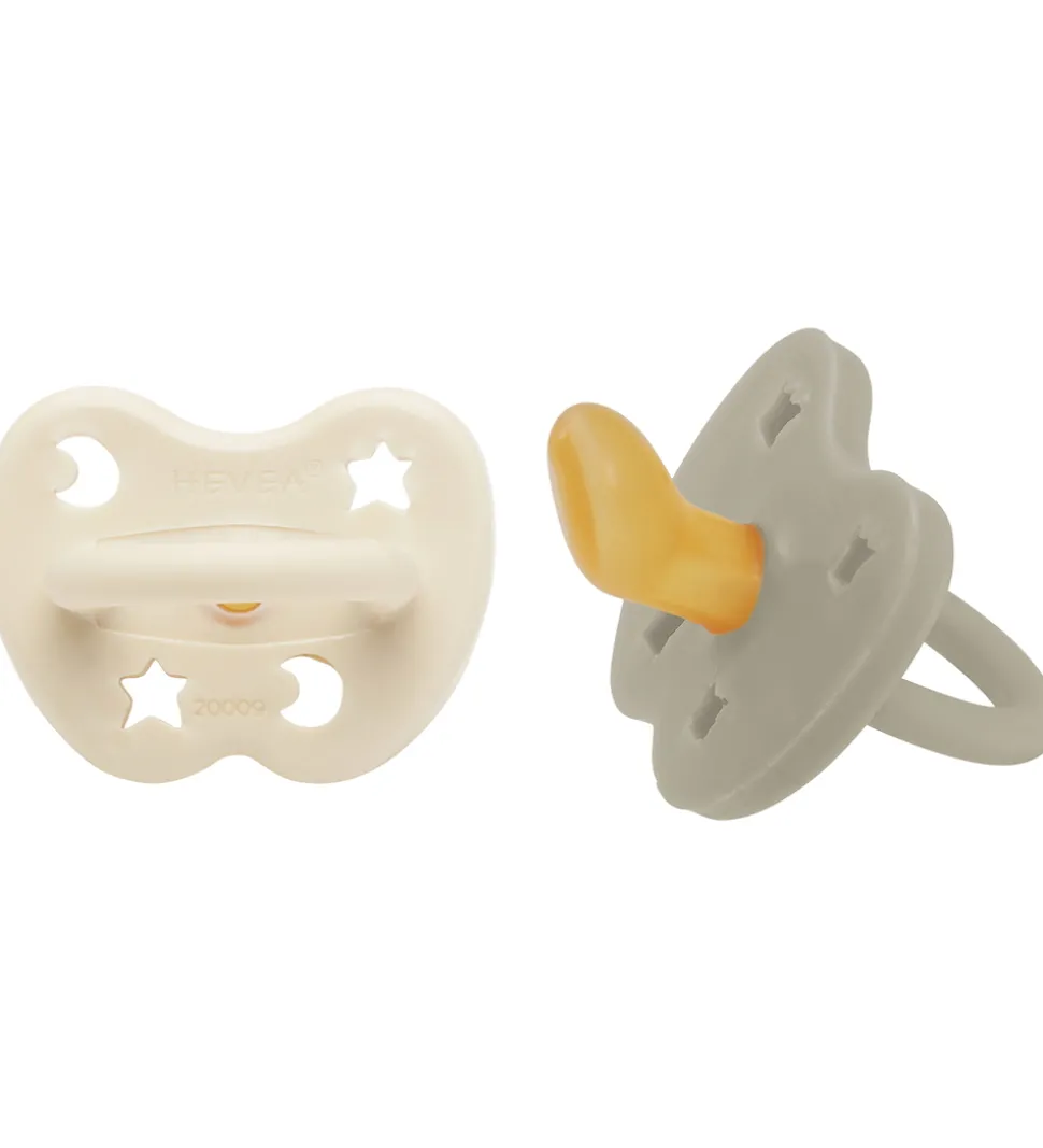 Hevea Sutter - 0-3 mdr - 2-pak - Naturgummi - Oatmilk & Milky