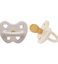 Hevea Sutter - 3-36 mdr - 2-pak - Naturgummi - Milky/Soft Pebble