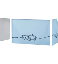Hoppekids Forhæng Til Halvhøj Seng - 70x160 cm - Biler