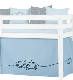 Hoppekids Forhæng Til Halvhøj Seng - 70x160 cm - Biler