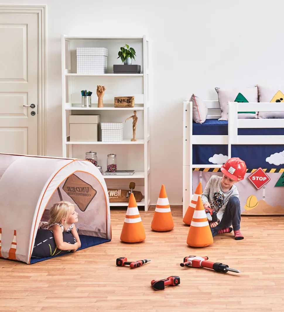 Hoppekids Keglesæt - 3-pak - Orange/Hvid