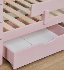 Hoppekids Skuffer m. Hjul - 2 stk. - 70x160 cm - Pale Rose