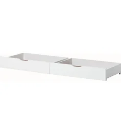 Hoppekids Skuffer m. Hjul - 2 stk. - 70x160 cm - Hvid