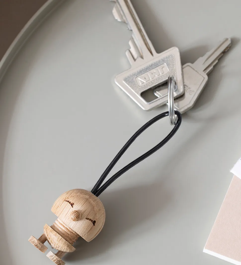 Hoptimist Nøglering Bimble - 3 cm - Raw Oak